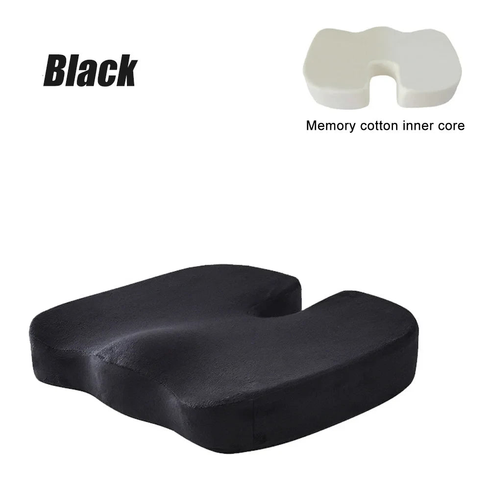 Ergonomic Memory Foam Seat Cushion – Doctor-Recommended Sciatica &amp; Tailbone Relief